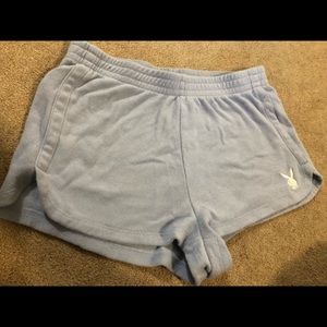 Playboy bunny towel material shorts